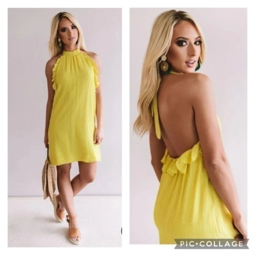 Impressions Positively PREFECT Halter Shift Dress size S